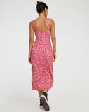 image of Shiori Midi Dress in Ditsy Floral PinkShiori Midi Dress in Ditsy Floral Pink