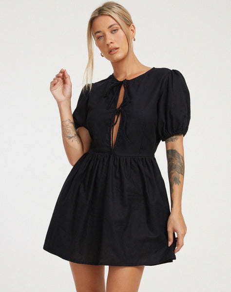 image of Shirley Mini Dress in Black