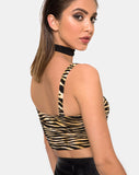 Shistra Cropped Top in Zip's Zebra Brown