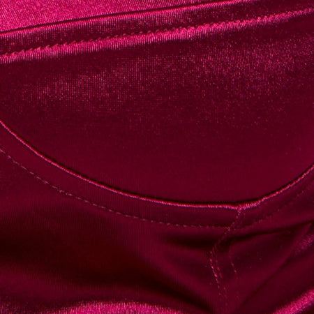 Shisui Tube Top in Satin Burgundy