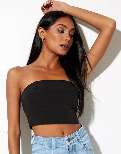 Shoki Bandeau Top in Black