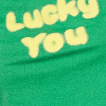 Shrunk Tee in Green Lucky you