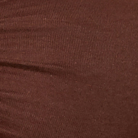 Shuji Crop Top in Lycra Deep Mahogany