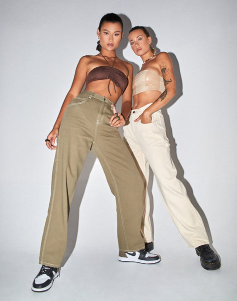 Image of Carpenter Parallel Jeans in Khaki