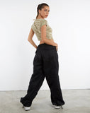 image of MOTEL X JACQUIE Phil Wide Leg Trouser in Black