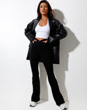 Image of Siari Flare Trouser in Lycra Black