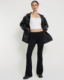 Image of Signe Regular Bootcut Tailored Trousers in Lycra Black