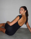 Image of Sijan Slash Neck Unitard in Black