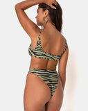 Sikila Bikini Bottoms in Khaki Tiger