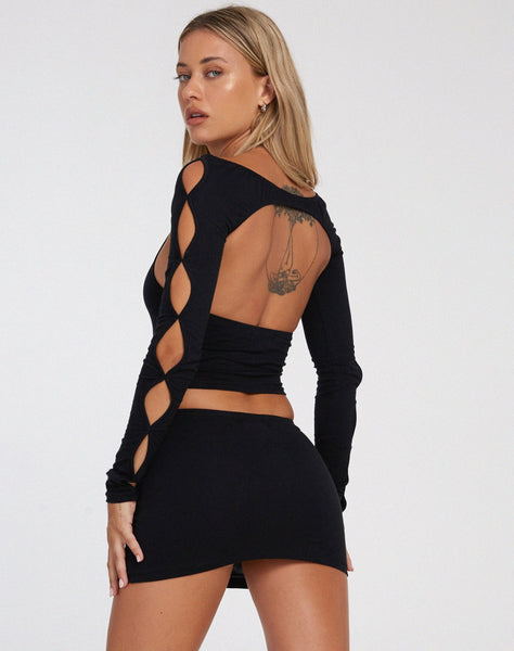 image of Ghoel Mini Skirt in Black