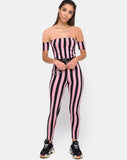 Silen Unitard in Campbell Stripe