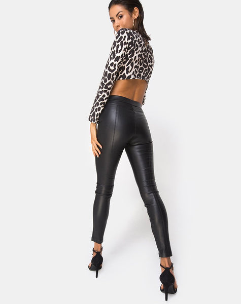 Sinex Cutout Crop Top in Oversize Jaguar