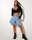 Image of Sira Crop Top in Black