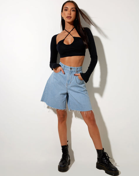 Image of Sira Crop Top in Black