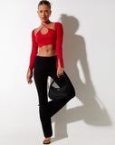 Image of Sira Crop Top in Racing Red