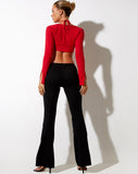 Image of Sira Crop Top in Racing Red