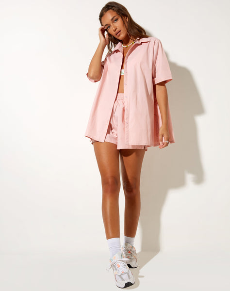 Image of Smita Shirt in Poplin Pink Lady Take It Easy