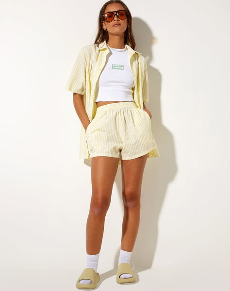 Image of Smita Shirt in Transparent Yellow Take It Easy