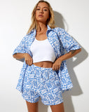 Image of Lala Short in Love Checker Blue