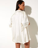 Image of Taelsa Shirt in Satin Ivory