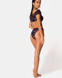 Dita Bikini Bottom in Butterfly Floral