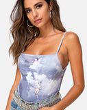 Sol Bodice in Angel Velvet Grey