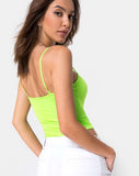 Sol Bodice in Fluro Green