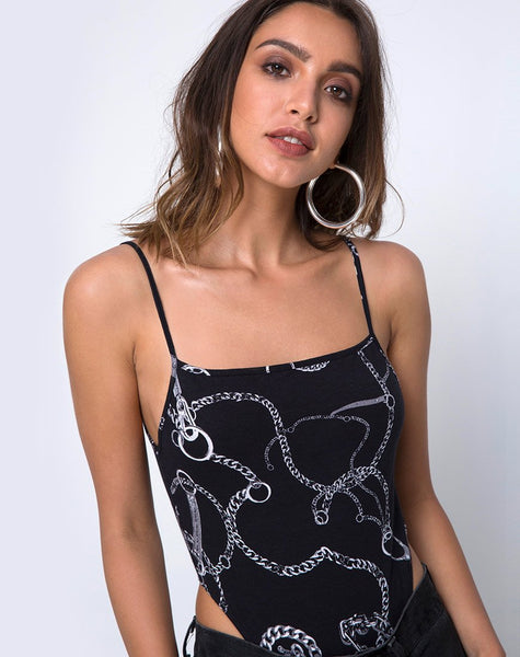 Solemo Cutout Bodice in Chain