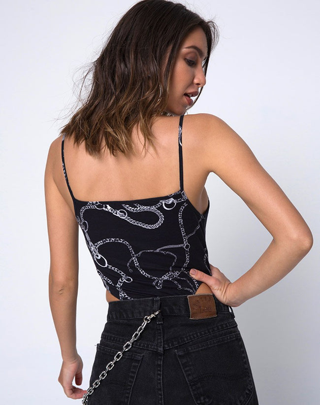 Solemo Cutout Bodice in Chain