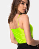 Solemo Bodice in Nylon Green Motel