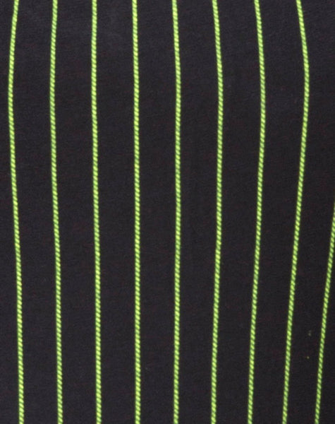 Solemo Bodice in Neon Pinstripe