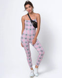 Solita Unitard in Pink Check