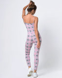 Solita Unitard in Pink Check