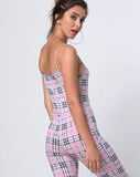 Solita Unitard in Pink Check