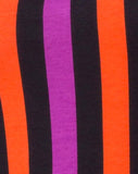 Solita Unitard in Purple and Orange Stripe