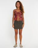 image of Soren Cami Top in Abstract Paisley Red