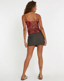 image of Soren Cami Top in Abstract Paisley Red