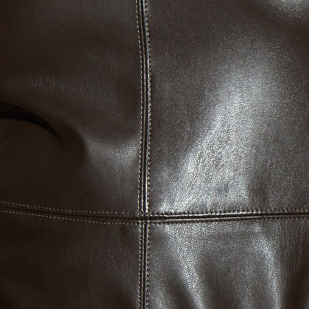Monic Mini Dress in PU Dark Chocolate