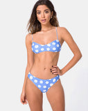 Stevie Bikini Bottom in Daisy Stamp