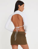 image of Stina Mini Skirt in Khaki