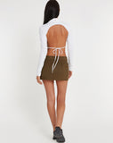 image of Stina Mini Skirt in Khaki