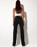 Image of Straight Leg Jeans in Black Wash