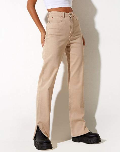 Image of Straight Leg Jeans in Winter Sandwash