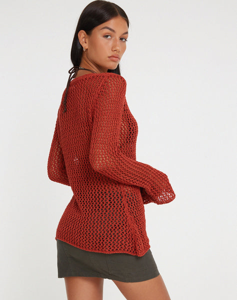 image of Sukati Cardi in Burnt Orange