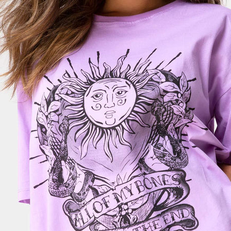 Sunny Kiss Tee in Lilac All of My Bones