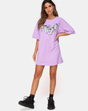 Sunny Kiss Tee in Lilac Cherub