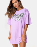 Sunny Kiss Tee in Lilac Cherub