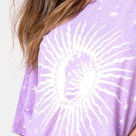 Sunny Kiss Tee in Lilac Cosmo