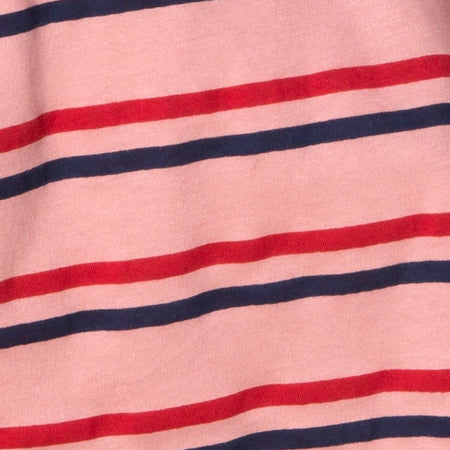 Super Cropped Tee in 70's Stripe Pink Horizontal