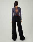 image of MOTEL X JACQUIE Shan Wide Leg Trouser in Black